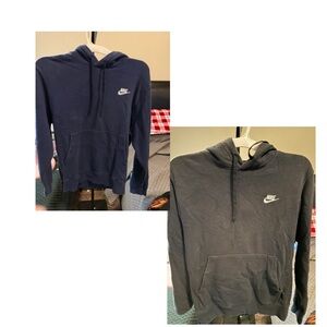 Nike Men's Navy and Charcoal Hoodies